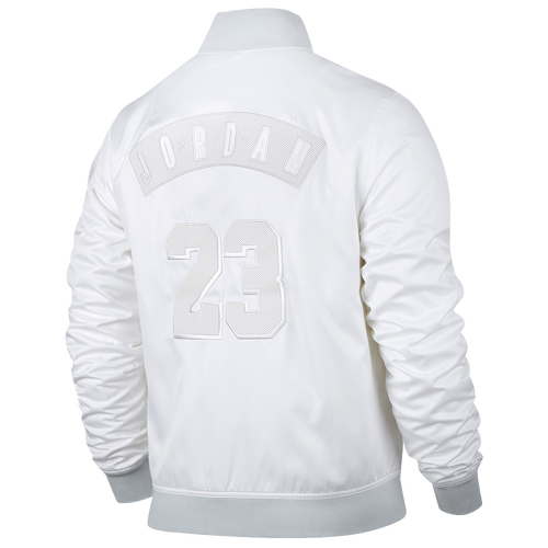 Jordan Retro 6 Bomber Jacket Men's Basketball Clothing White