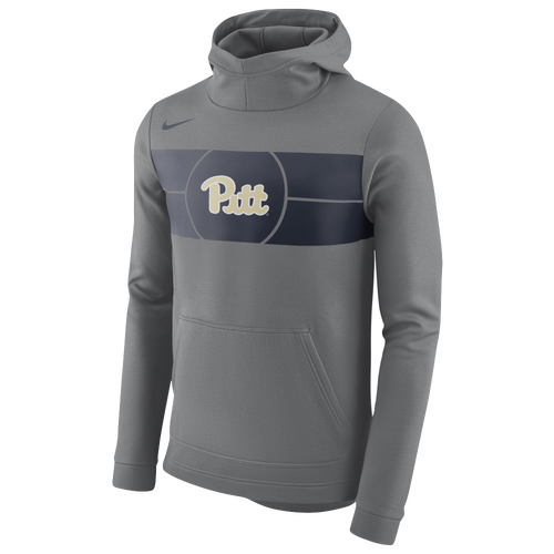 Nike College Fan Pullover Hoodie Men's Clothing Pittsburgh Panthers Dark Steel Grey