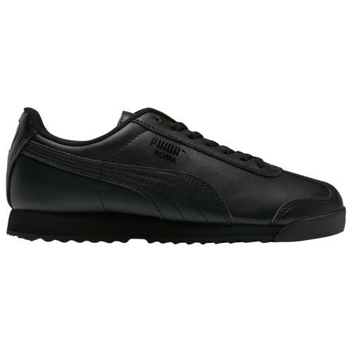 PUMA Roma - Boys' Grade School - Casual - Shoes - Black/Black