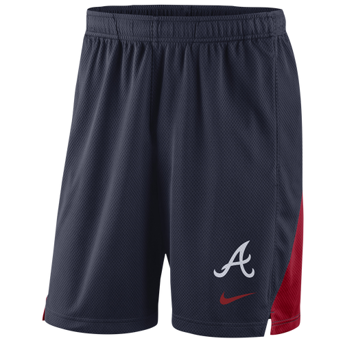 Nike MLB Franchise Knit Shorts Men's Clothing Atlanta Braves Navy