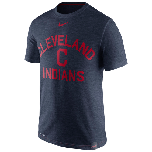 Nike MLB Arch Logo T-Shirt - Men's - Clothing - Cleveland Indians - Navy