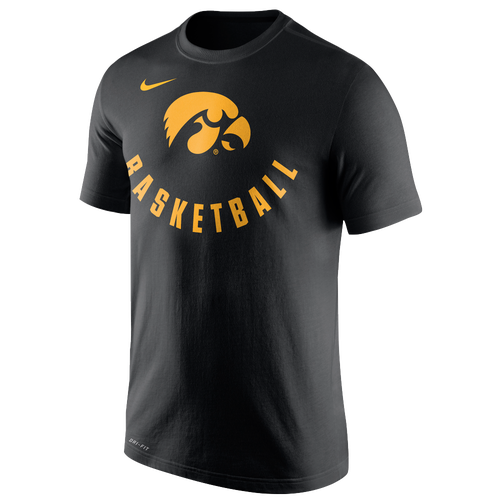 Nike College Basketball Logo TShirt Men's Clothing Iowa Hawkeyes Black