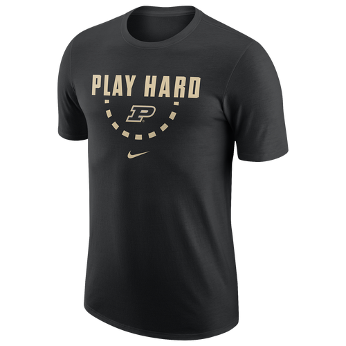 Nike College Team Cotton T-Shirt - Men's - Clothing - Purdue ...