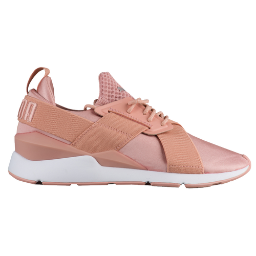 PUMA Muse Satin EP - Women's - Casual - Shoes - Peach Beige/White