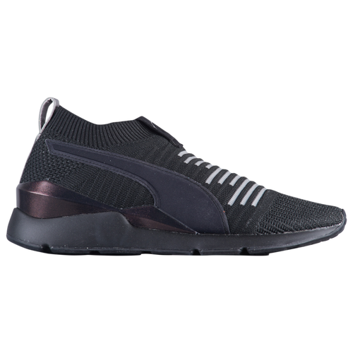 puma slip ons black women