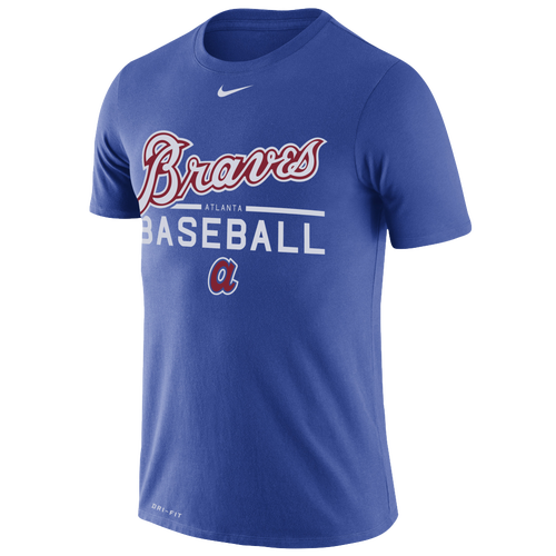 Nike MLB Practice T-Shirt - Men's - Clothing - Atlanta Braves - Royal