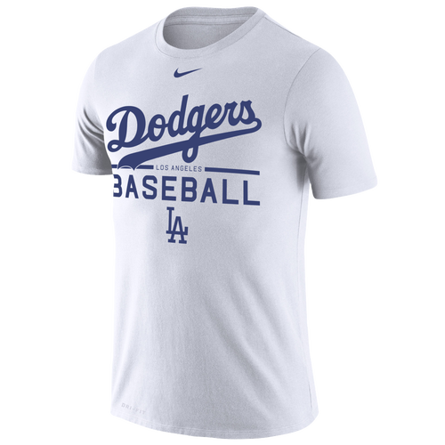 Nike MLB Practice T-Shirt - Men's - Clothing - Los Angeles Dodgers - White