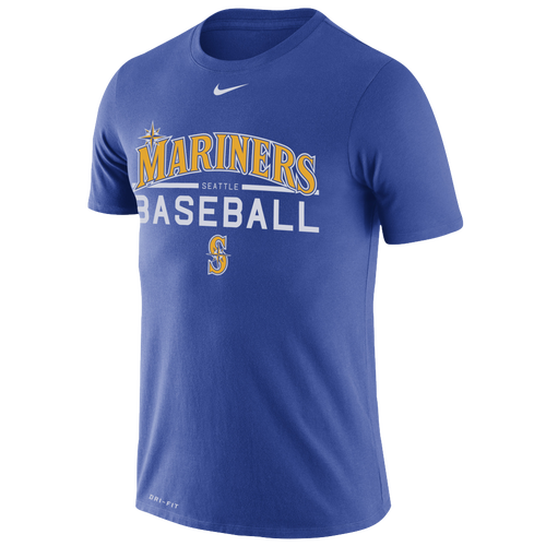 Nike MLB Practice T-Shirt - Men's - Clothing - Seattle Mariners - Royal