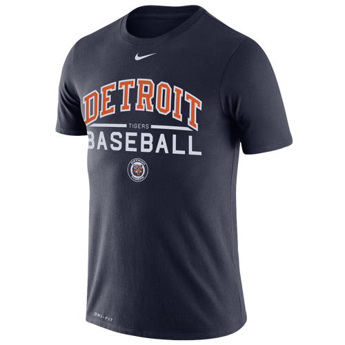 Nike MLB Practice T-Shirt - Men's - Clothing - Detroit Tigers - Navy