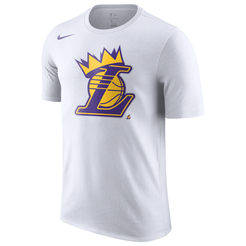 Nike NBA Crown T-Shirt - Men's - Clothing - Los Angeles Lakers - White