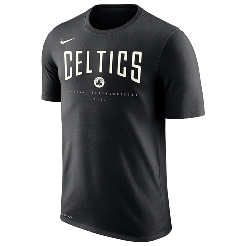 Nike NBA Team Name T-Shirt - Men's - Clothing - Boston Celtics - Black/Sail