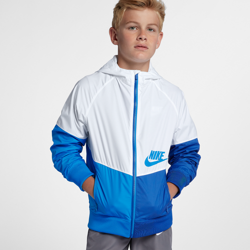 Nike Windrunner Jacket - Boys' Grade School - Casual - Clothing - White ...