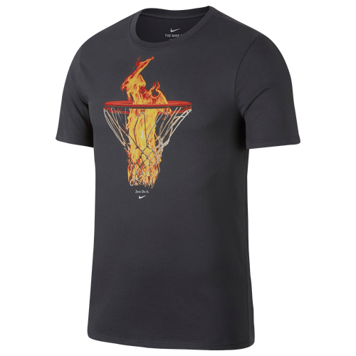 Nike Net T-Shirt - Men's - Basketball - Clothing - Anthracite
