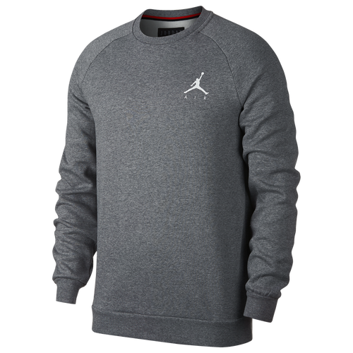 nike jordan jumpman crew neck sweat in grey