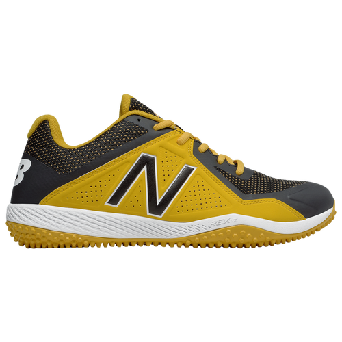 new balance black and yellow turf shoes