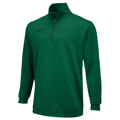 Nike Team Dri Fit 1/2 Zip   Mens   For All Sports   Clothing   Dark Green/Black