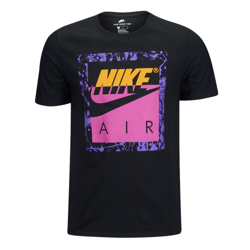 Nike Boxed Air T-Shirt - Men's - Casual - Clothing - Black/Hot Punch ...