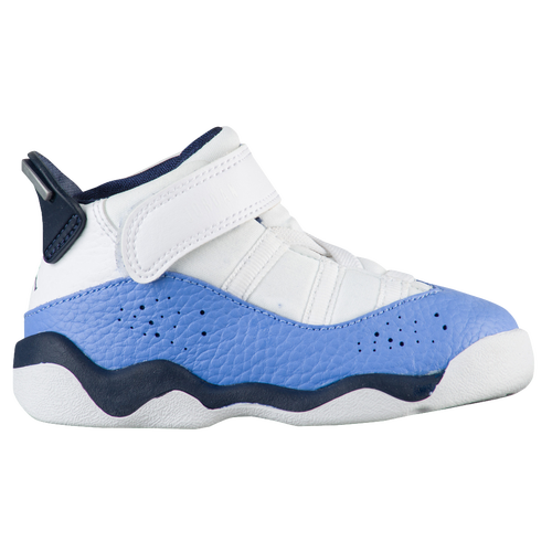 Jordan 6 Rings Girls' Toddler Basketball Shoes White/Mid Navy
