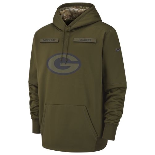 Nike NFL Salute To Service Therma PO Hoodie - Men's - Clothing - Green ...