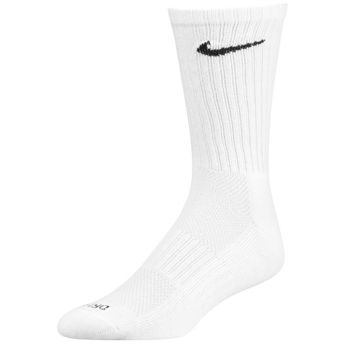 Nike 6 Pack Dri Fit Crew Sock   Training   Accessories   White