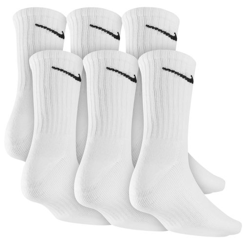 Nike 6 Pack Dri-FIT Crew Socks - Men's - Training - Accessories - White