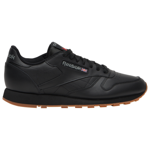 Reebok Classic Leather - Men's - Casual - Shoes - Black/Gum