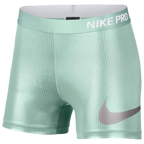 nike pro shorts women green