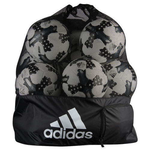 adidas Stadium Ball Bag Soccer Sport Equipment Black/White