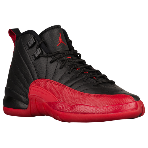 Jordan Retro 12 - Boys' Grade School - Basketball - Shoes - Black ...