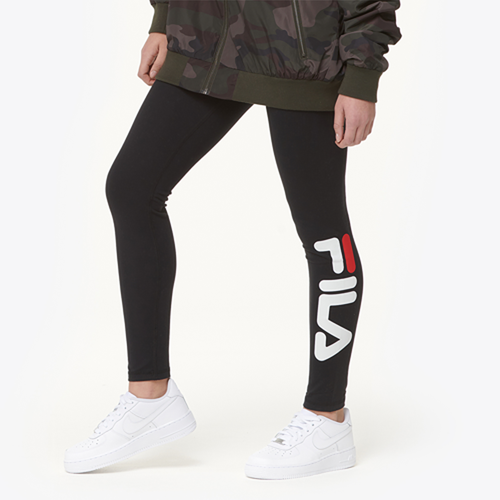 white fila leggings