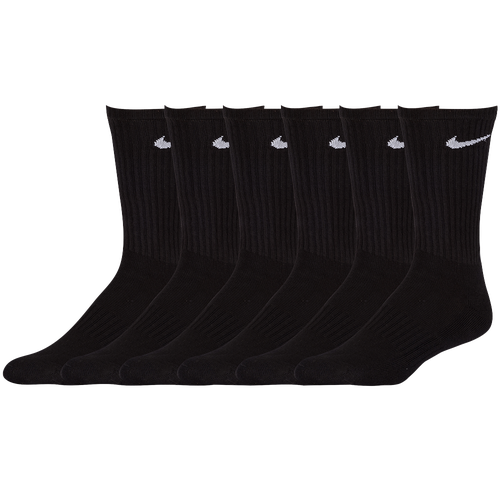 mens nike crew socks black