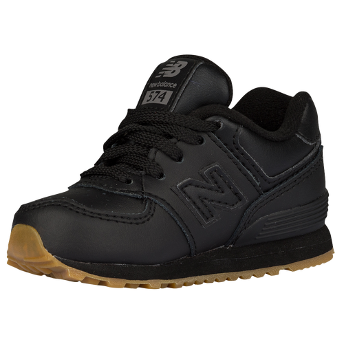 New Balance 574 - Boys' Toddler - Running - Shoes - Black/Gum/Leather ...