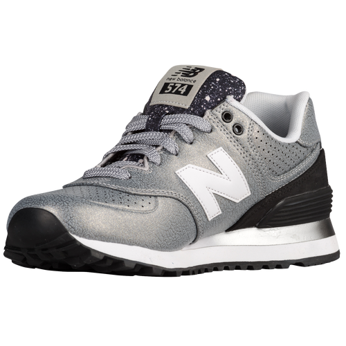 New Balance 574 - Women's - Casual - Shoes - Silver/Black