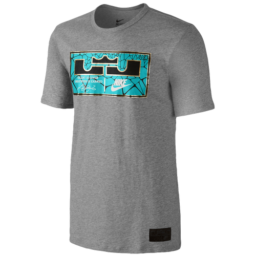 Nike LeBron Jock Tag TShirt Men's Basketball Clothing LeBron James Dark Grey Heather
