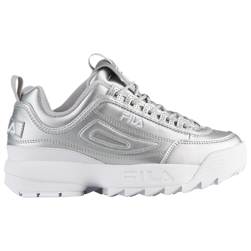 fila disruptor metallic silver