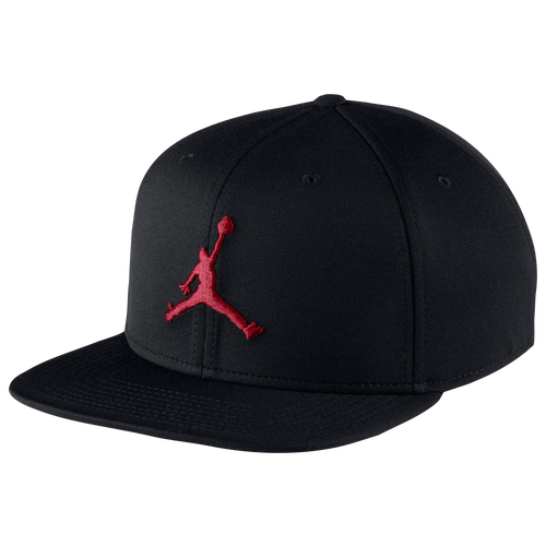 Jordan Jumpman Snapback Cap - Basketball - Accessories - Black/Gym Red
