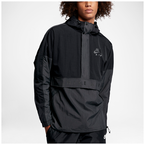 Nike Air Anorak Jacket - Men's - Casual - Clothing - Black/Anthracite ...