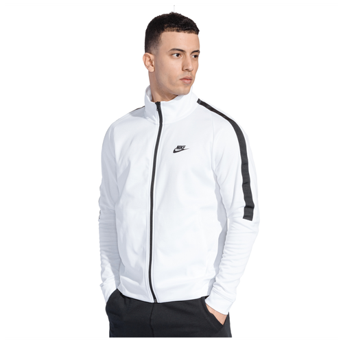 Nike Tribute Jacket - Men's - Casual - Clothing - White/Black/Black