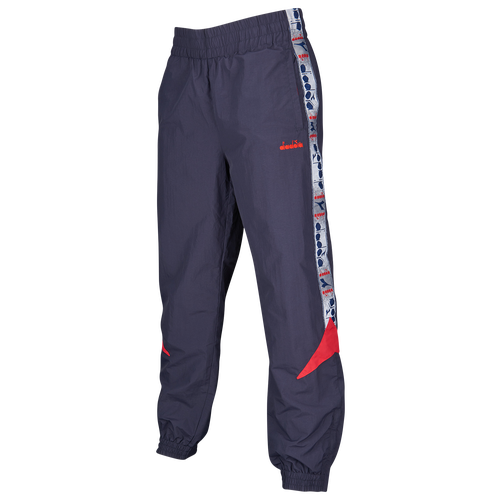 Diadora MVB Track Pants - Men's - Casual - Clothing - Navy/White/Red