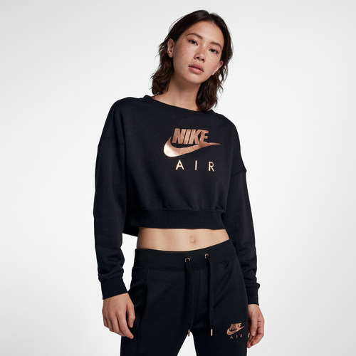 women's nike rose gold metallic air cuffed track pants