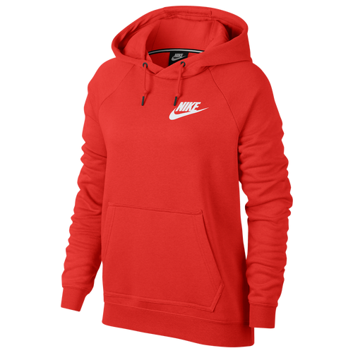 Nike Rally Hoodie - Women's - Casual - Clothing - Habanero Red