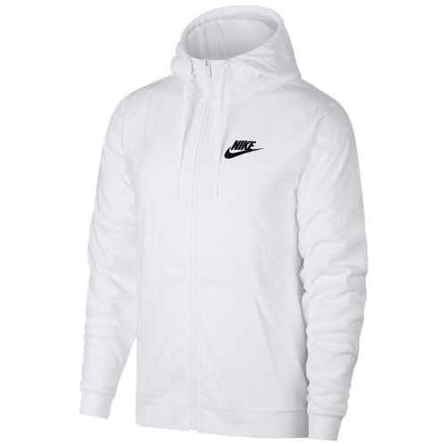 Nike Winter Fleece Full-Zip Hoodie - Men's - Casual - Clothing - White ...