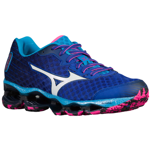 Mizuno Wave Prophecy 4   Womens   Running   Shoes   Surf The Web/White/Blue Danube