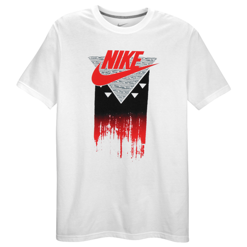 Nike Graphic T-Shirt - Men's - Casual - Clothing - White/Red/Black