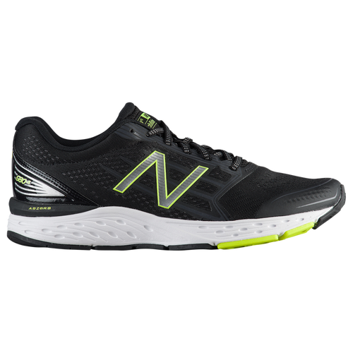 New Balance 680 V5 - Men's - Running - Shoes - Black/Steel/Hi-Lite