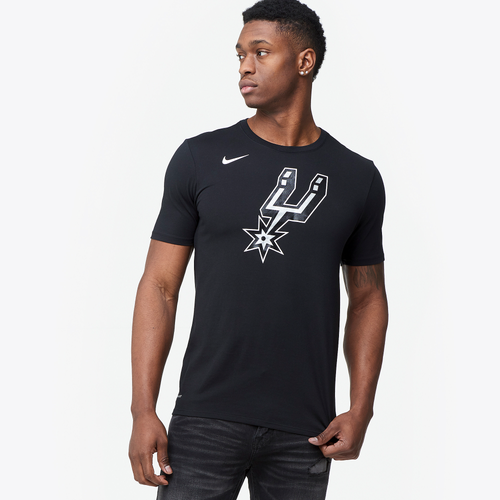 Nike NBA Logo T-Shirt - Men's - Clothing - San Antonio Spurs - Black