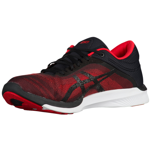 ASICS® fuzeX Rush - Men's - Running - Shoes - Vermilion/Black/White