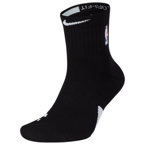 Nike NBA Elite Mid Socks - Accessories - NBA League Gear - Black/White