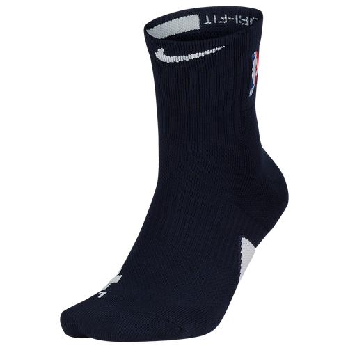 Nike NBA Elite Mid Socks - Accessories - NBA League Gear - College Navy ...