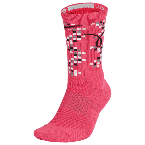 Nike Elite Crew Socks - Basketball - Accessories - Vivid Pink/White/Black